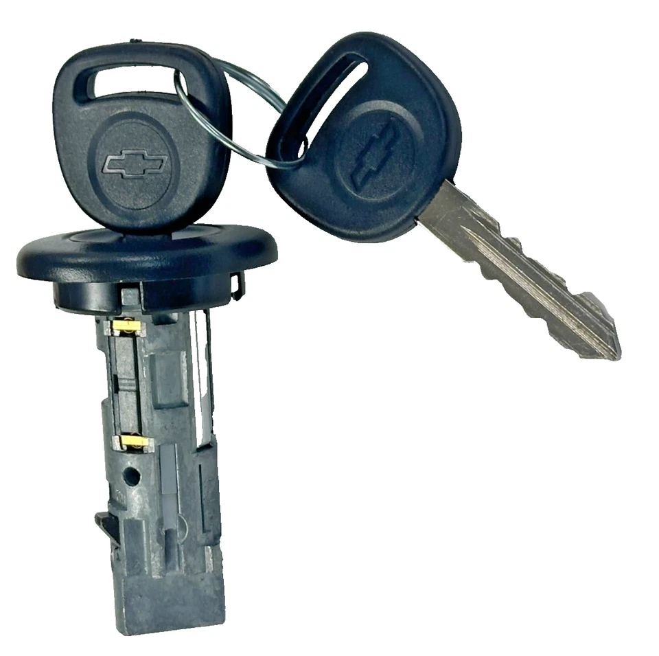 NUEVO CHEVY Interruptor de cilindro de bloqueo de encendido con 2 llaves con logotipo de pajarita OEM - 707835C Foto 4 de 4