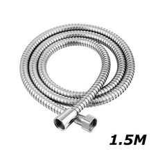 1.5M 2M 2.5M Stainless Steel Chrome Flexible Bathroom Bath Shower Head Hose Pipe