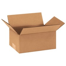 GRAINGER APPROVED 11K616 PK 25 Shipping Box,9x6x4 in 11K616