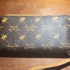 Beverly Hills Polo Club Women’s Zip-Around Logo Wristlet Wallet Brown Gold — photo 2