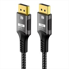 16K DisplayPort 2.1 Cable 80Gbps, HDMI to DP ...