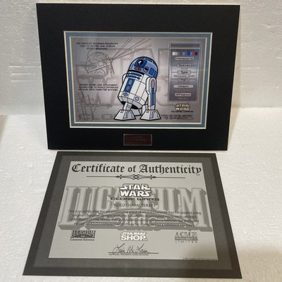 2007 ACME Archives Star Wars R2D2 Charakter Key Edition 347/1000 Cel Art 