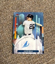 2025 Finest - Finest Autographs Sky Blue #FA-AW Austin Wells