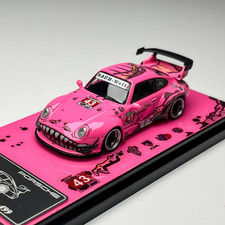 Flame 164 Porsche Rwb Pink Dinosaur 993 964 43 Alloy Diecast Model Car