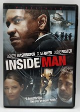Inside Man DVD Widescreen Denzel Washington Clive Owen Jodie Foster 2006