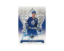 Tom Fergus Autographed 2017 Upper Deck Toronto Maple Leafs Centennial #75 Hockey