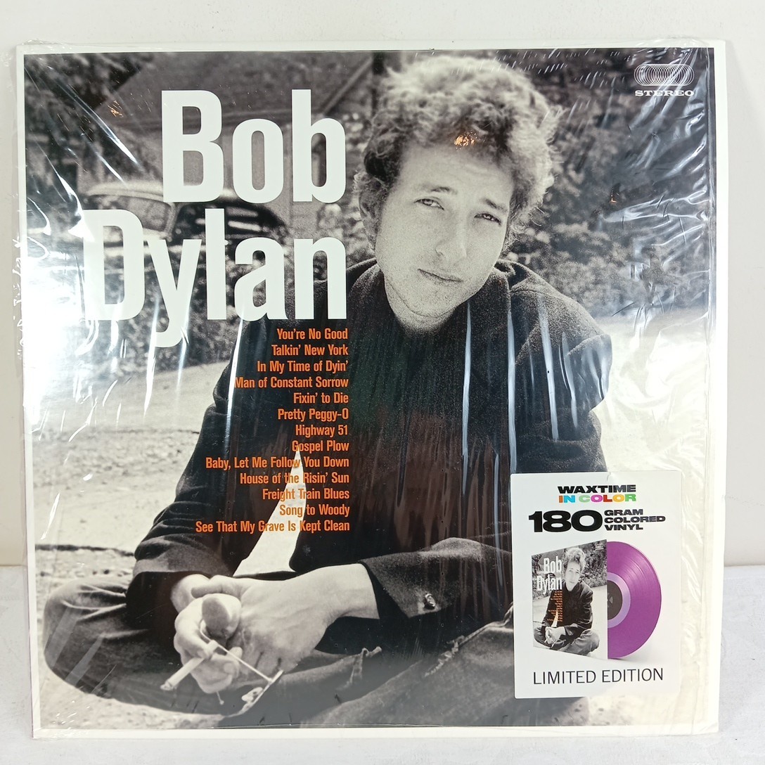 Bob Dylan  Debut Album 180 Gram Coloured Purple Vinyl Record LP Album Limited