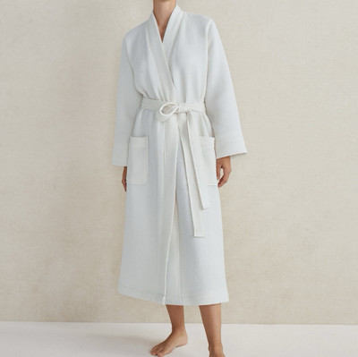 Haven Well Within Cotton Waffle Robe White Size Large NEW NWOT