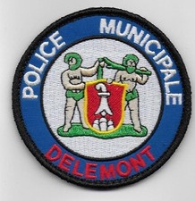 SCHWEIZER POLIZEI DELEMONT patch Abzeichen police swiss