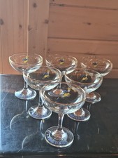 Vintage Set Of Babycham Glasses x 6  1970’s ? nice condition