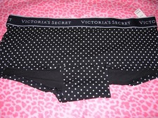 Victoria's Secret Lingerie Shorty Shortie Boyshort Polka Dots LOGO XS M L XL NWT