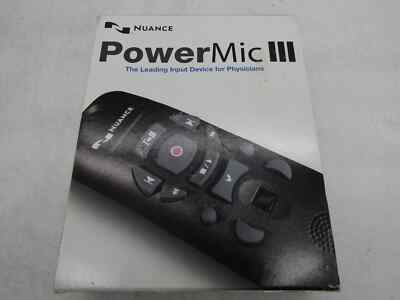 Nuance PowerMic III Microphone - Medical Dictation