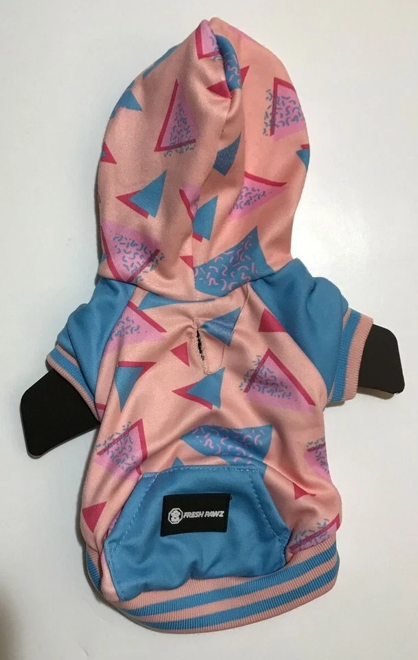 Sudadera con Capucha Fresh Pawz Retro Rosa Perro - Talla XS NUEVA Foto 3 de 3