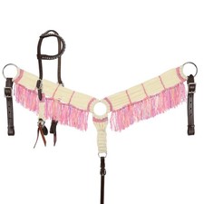 Mohair One Ear Headstall and Breastcollar Set