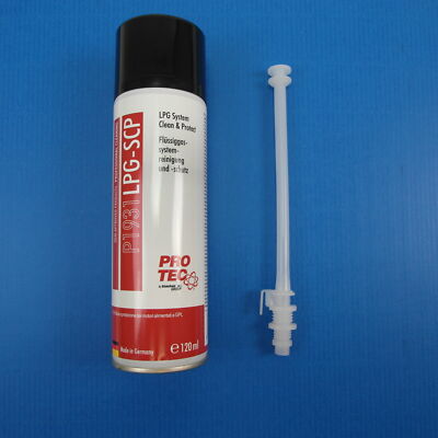 PRO TEC LPG Flüssiggas System Reinigung & Schutz + Adapter Autogas Additiv