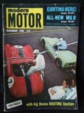 MODERN MOTOR NOV 1962 EJ HOLDEN PREM also Austin-Healey Sprite & Jaguar MK10