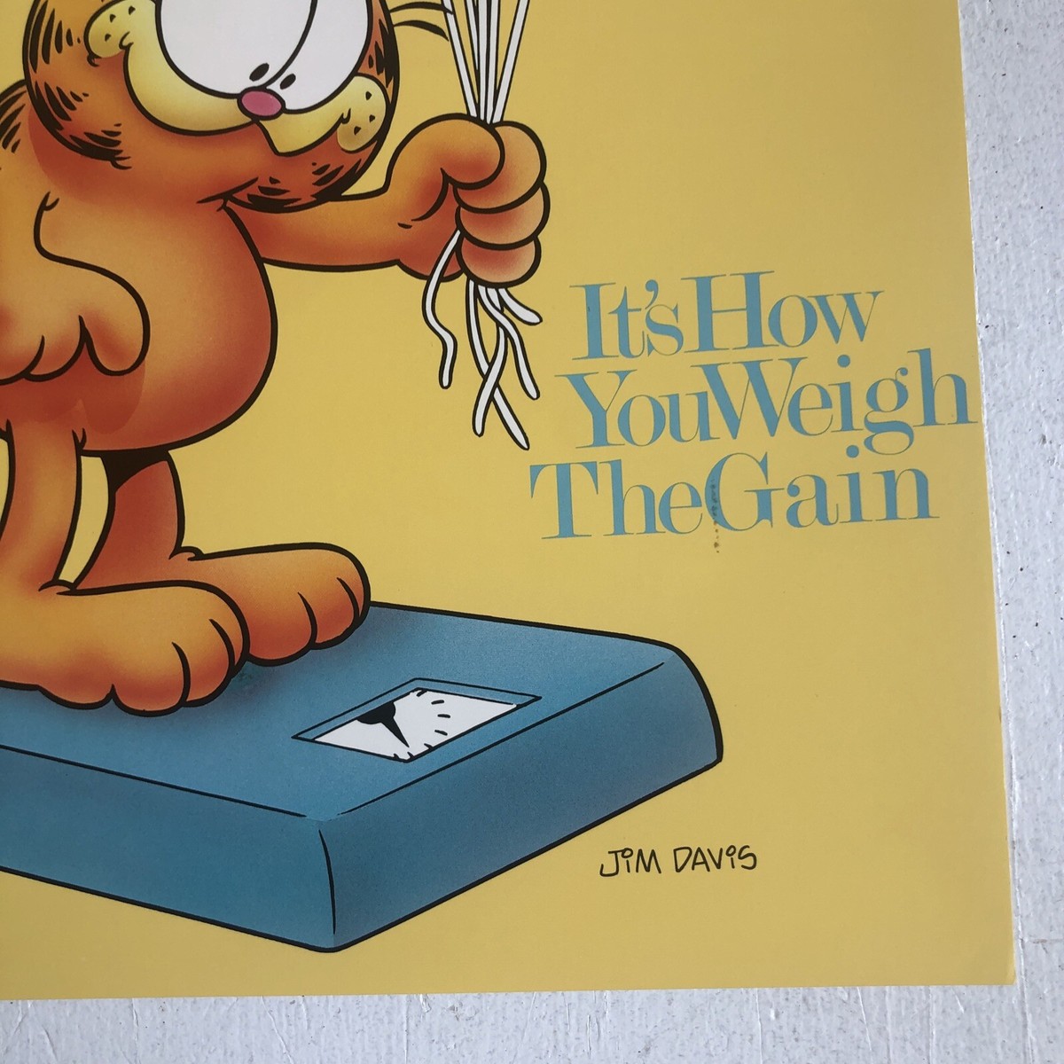 Vintage Garfield Poster 1978 Jim Davis Argus 19