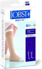 Jobst Ulcer Care Knee ZIP-LEFT Compression 40 mmHg Stocking & Liners Pick Size
