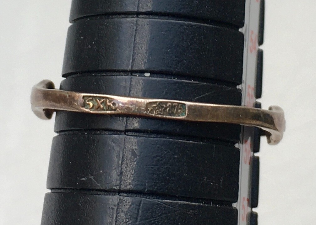 Ring № 29 Vintage Soviet Red Ruby Silver Ring 875… - image 22