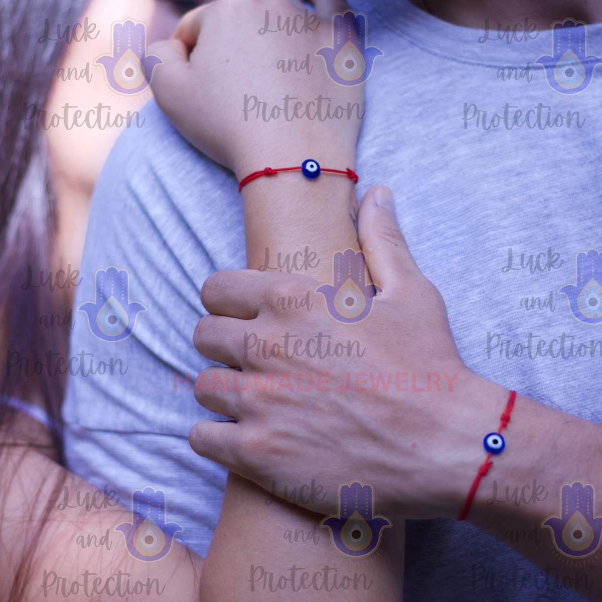 Jasimkiss 4/12Pcs Adjustable Red String Blue Evil Eye Bracelets For - Foto 7