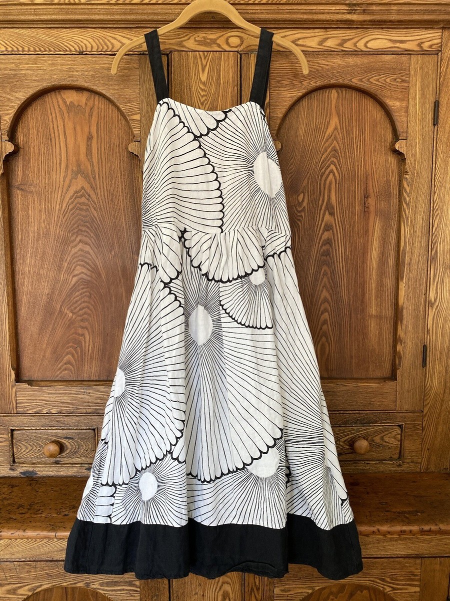 Marimekko black white flower linen dress midi 36 6 8 M Mika Piirainen sundress | eBay Marimekko black white flower linen dress midi 36 6 8 M Mika Piirainen sundress | eBay