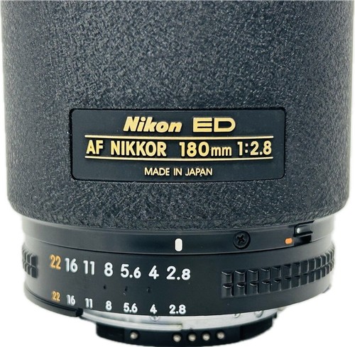 Nikon AF Nikkor 180 mm f/2.8 ED teleobiettivo zoom attacco AF molto buono C47 - Foto 8 di 9