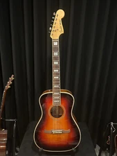 Fender Acoustic Custom Shop Malibu Pro Sunburst Parlor Acoustic Electric OHSC