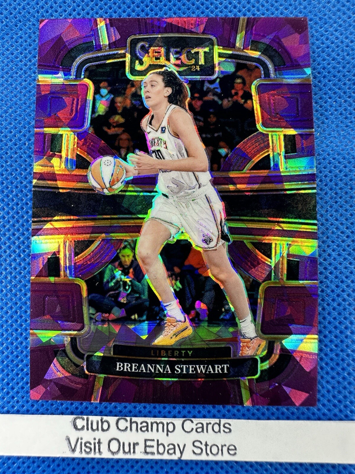 2024 #13 Breanna Stewart Panini WNBA Select Concourse Purple Ice Prizm 104/149