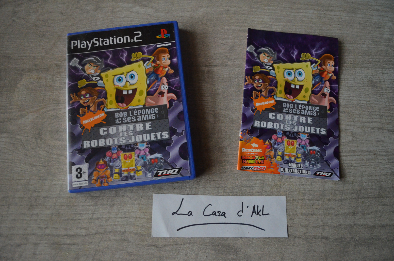 Bob l'Eponge et ses amis : contre les robots-jouets sur Playstation 2 PS2 - FR