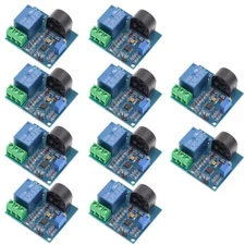 10pcs 12 V Relay AC Current Detection Sensor Module Over Current Protection 5A