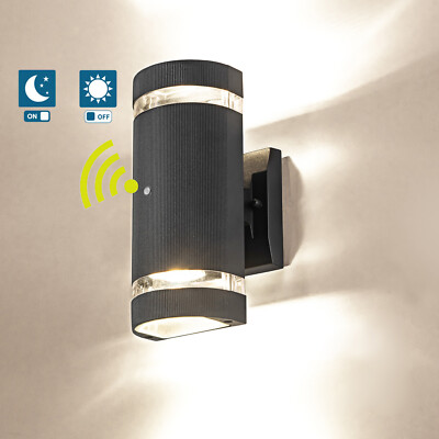 Up/Down 11W LED Dusk to Dawn Sensor Lamp Outdoor Wall Sconce Light Fixture Door