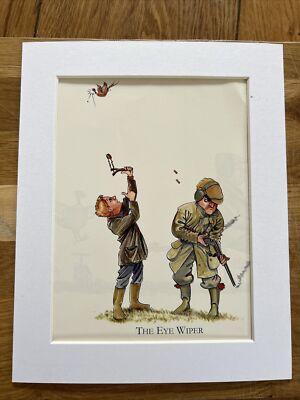 Bryn Parry Comic Country Shooting MONTIERTER DRUCK 10x8'''' Der Augenwischer Katapult Vogel