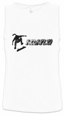 Kickflip Herren Tank Top Skateboard Skate Or Skater Park Deck Die Sk8 Skull