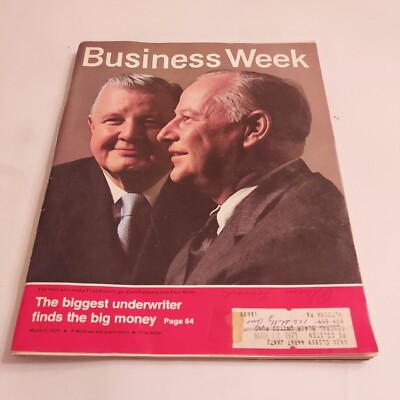1971 March 6, Business Week Magazine,Biggest Underwriter Finds Big Money (CP285)
