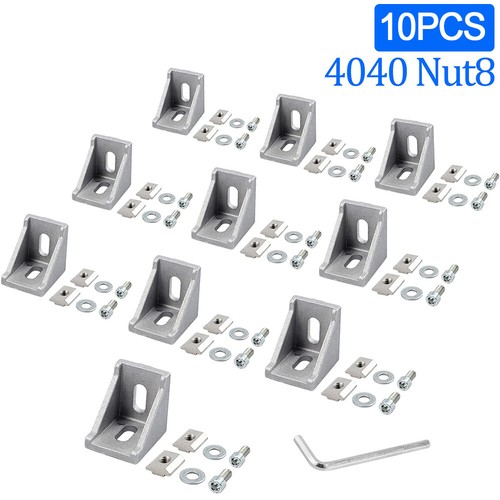 Eckwinkel 20x20/30x30/40x40 Winkel Nut 6/8 Aluprofil Winkel Befestigungsmaterial - Bild 35 von 40