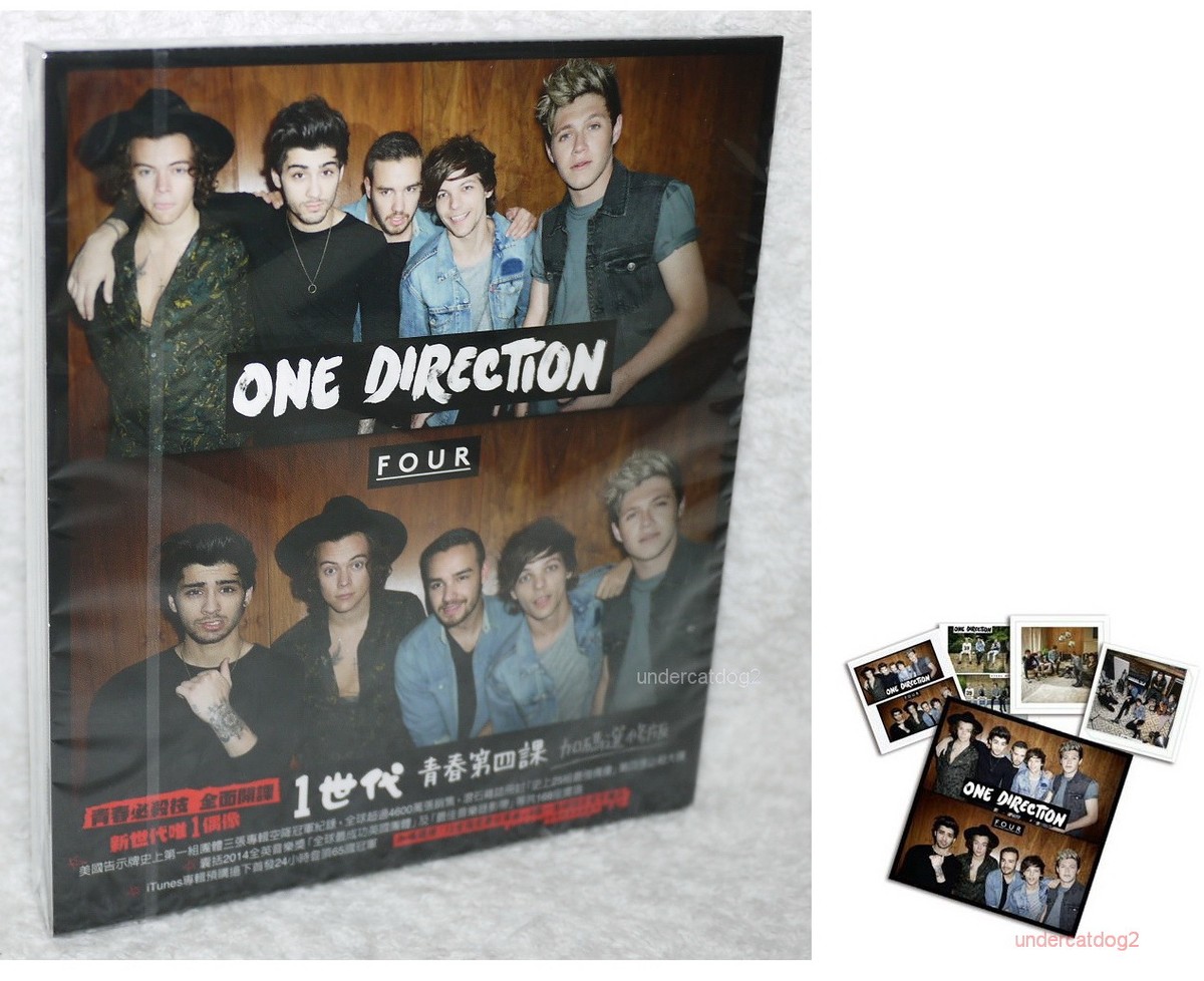 One Direction FOUR 2014 Taiwan Special CD w/BOX +4 Postcards (12