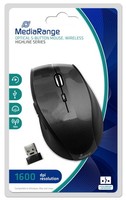 Mediarange Funk Maus Highline Optisch Kabellos 5 Tasten 1600 Dpi Schwarz MROS207