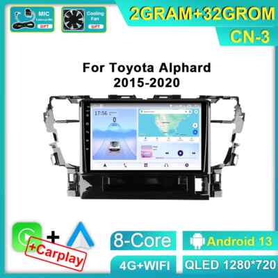 Car Radio For Toyota Alphard H30 2015-2020 Carplay Multimedia Player GPS Screen