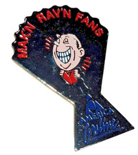 Vintage AOL America Online Mak'n Rav'n Fans Employee Lapel Pin RARE Retro VHTF