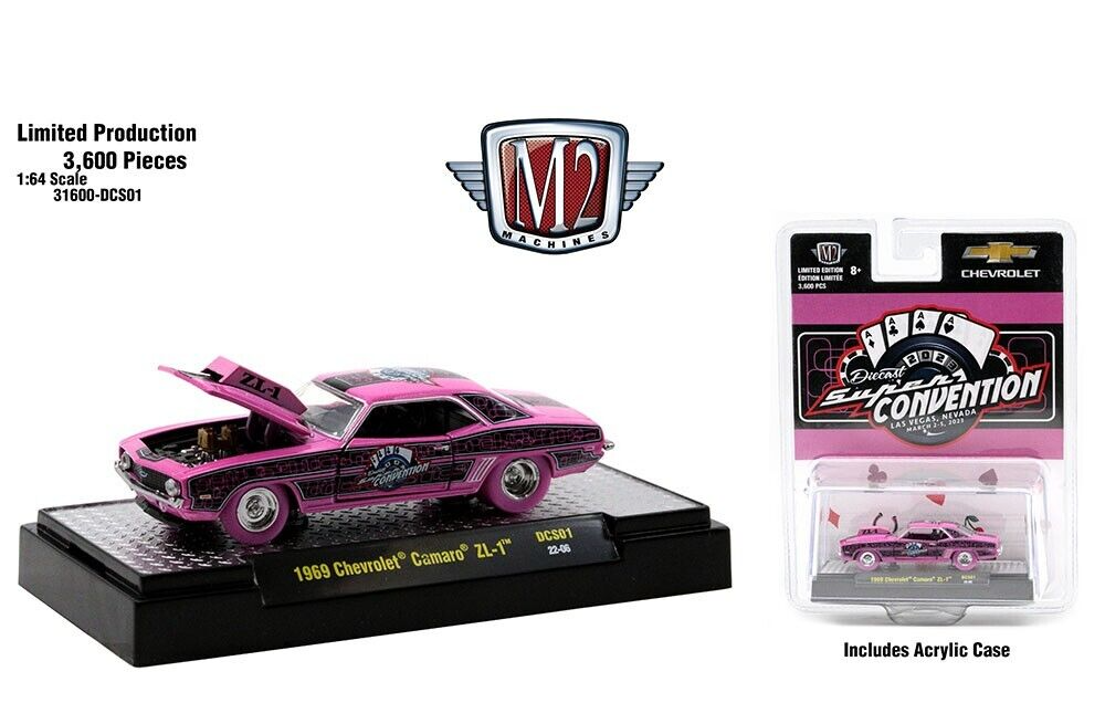 M2 Machines 1:64 Supercon 2023 Exclusive 1969 Chevrolet Camaro