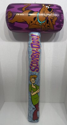 Vintage Scooby Doo 2002 Inflatable Blow Up Hammer Rinco Hanna-Barbera
