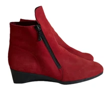 ARCHE LAELEM LEATHER RED BOOTIES US 8 / EU 39