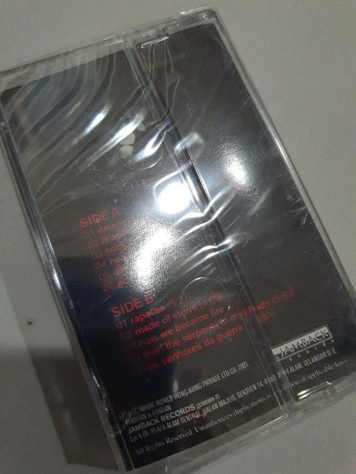 (66) Malaysia Sealed Cassette Tape ~Heavy Metal MOONSPELL "Darkness and Hope" Foto 2 de 2