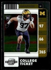 2022 Panini Chronicles Draft Picks Contenders Optic Aidan Hutchinson Rookie