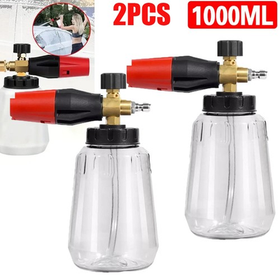 #ad #ad 2PCS Snow Foam Washer Gun Car Wash Soap Lance Cannon Spray Pressure Jet Bottle $29.98