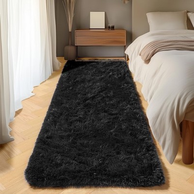 ONASAR Black Runner Rugs for Bedroom Living Room, 2x6 2' x 6' (Runner), 