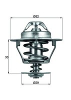 Thermostat KüHlmittel Mahle TX 77 88D FüR Toyota Jaguar VW Land Cressida Taro 5