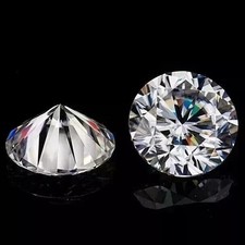 3 Carat Round Cut Pair Natural D Color Lab Grown CVD Diamond VVS1 Certified