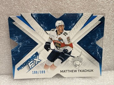 2022-23 SPx Radiance F/X Blue 100/399 Matthew Tkachuk #RFX-25