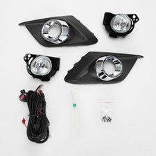 Clear Lens Fog Driving Light For 2014-2016 Mazda 3 Pair Wbezel Wires Switch Lr